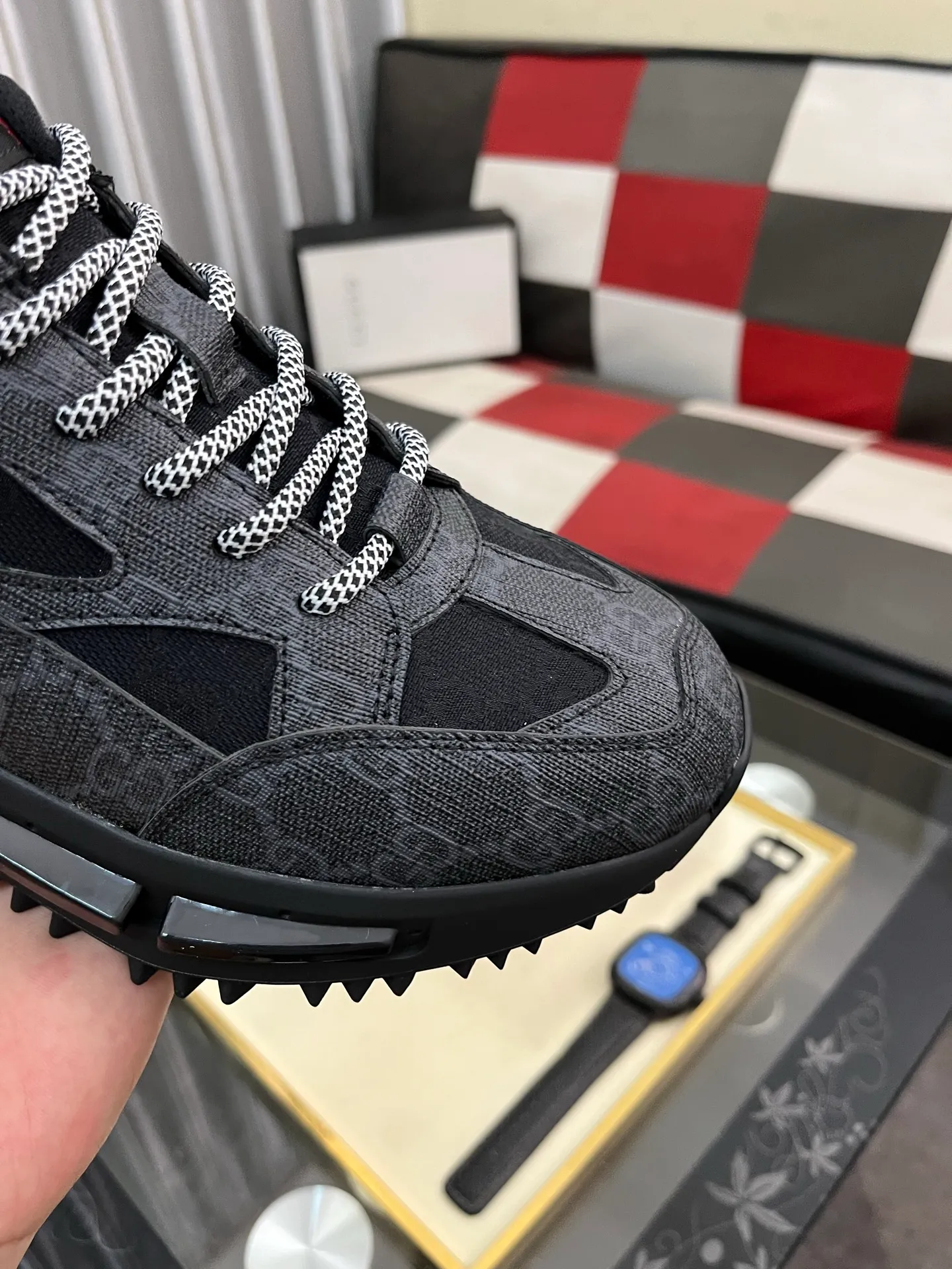 Men's Men's Shoes 💰458⌚️⌚️《GUCCI》The latest hot-selling casual shoes, top brand [seduce] luxury~purchase, top~quality. Products sold at the counter [strong] Original embossed calfskin fabric ➕ Comfortable sheepskin lining, code number: 38-443️⃣colors available